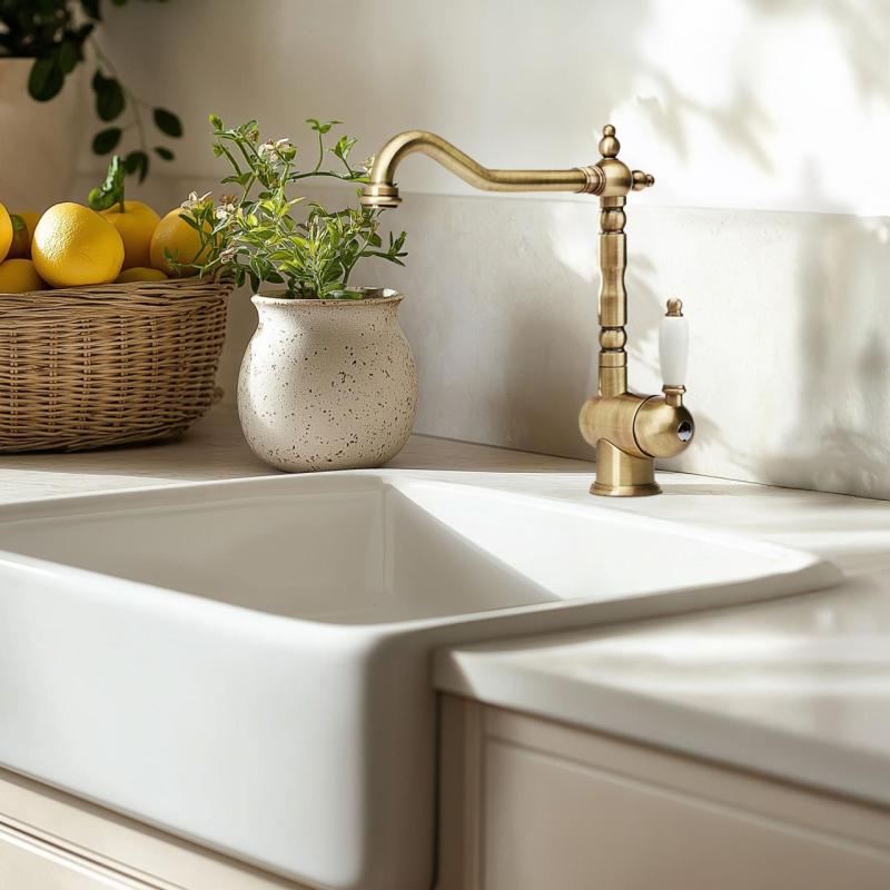 Franke Particolare Old England robinet de bucătărie clasic din bronz 115.0028.205.