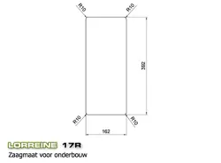 Lorreine 17R chiuvetă mică de lux din oțel inoxidabil de 17 cm montaj la nivel deasupra și sub blat 1150178225