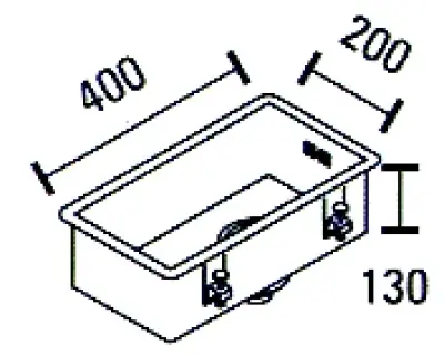 ABK Bingara chiuvetă mică din oțel inoxidabil 20x40cm montaj la nivel sub blat și deasupra BIN20FVI