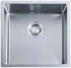 ABK Bingara 40fvi chiuvetă din oțel inoxidabil 40x40cm montaj la nivel sub blat și la suprafață  BIN40FVI