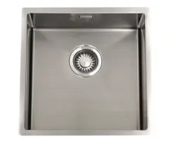 ABK Bingara 40fvi chiuvetă din oțel inoxidabil 40x40cm montaj la nivel sub blat și la suprafață  BIN40FVI