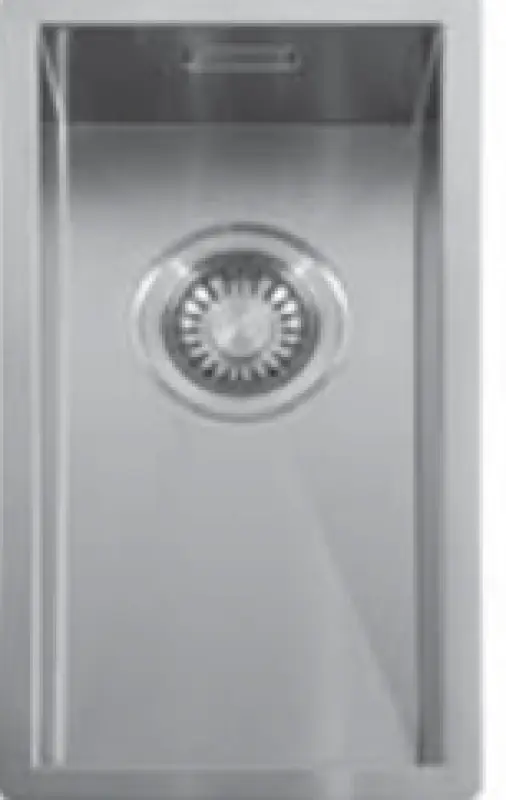 ABK Baronga chiuvetă mică din oțel inoxidabil 20x40 cm montaj la nivel sub blat și la suprafață BAR20FVI