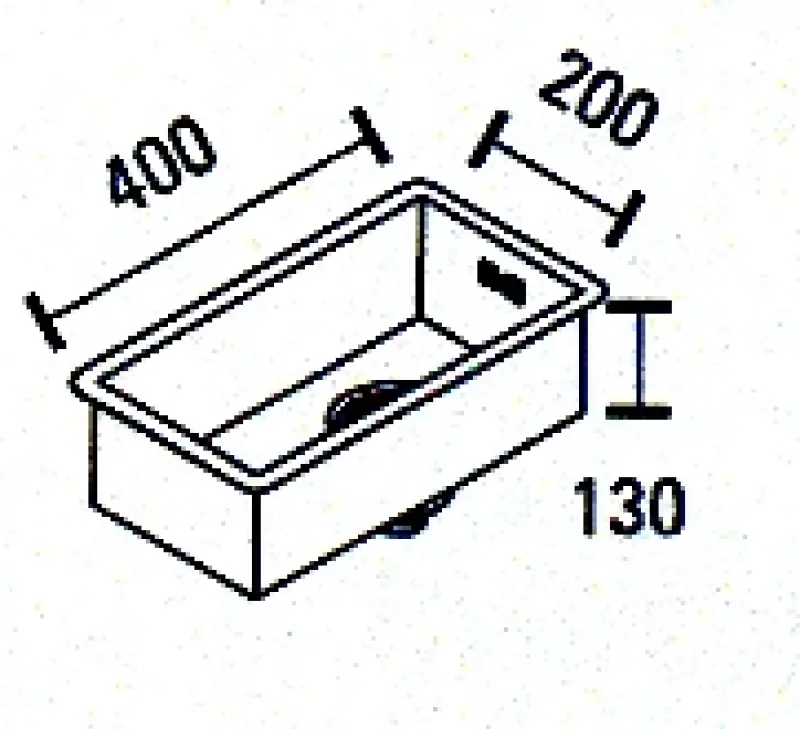 ABK Baronga chiuvetă mică din oțel inoxidabil 20x40 cm montaj la nivel sub blat și la suprafață BAR20FVI