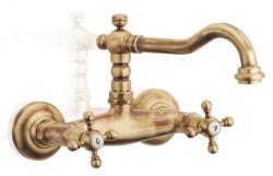 PB Baterie de bucătărie nostalgică V2721 montată pe perete în bronz