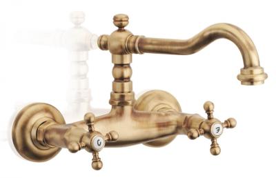 PB Baterie de bucătărie nostalgică V2721 montată pe perete în bronz