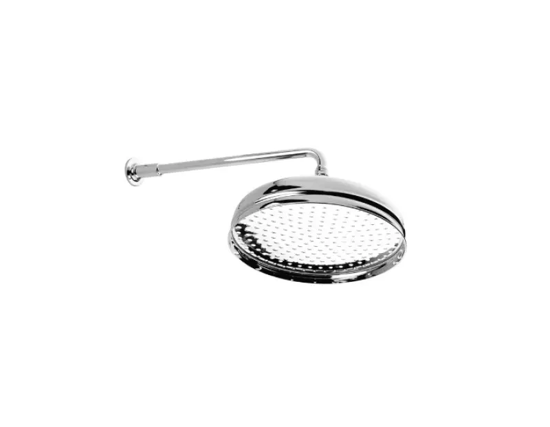 Huber Nostalgic duș mare clasic de 30cm din oțel inoxidabil cu braț de perete 612.03H.AC