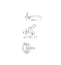 Cisal Arcana împărăteasă Robinet de duș cu mâna Badmeng Koper EM00012026