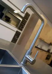 Lorreine Medway Robinet de bucătărie complet din oțel inoxidabil cu duză pivotantă 1154021742.