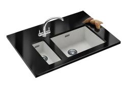 Franke Sirius 2 S2D 110.50 chiuveta albă din material plastic 50x41cm pentru montare sub blat 125.0252.224