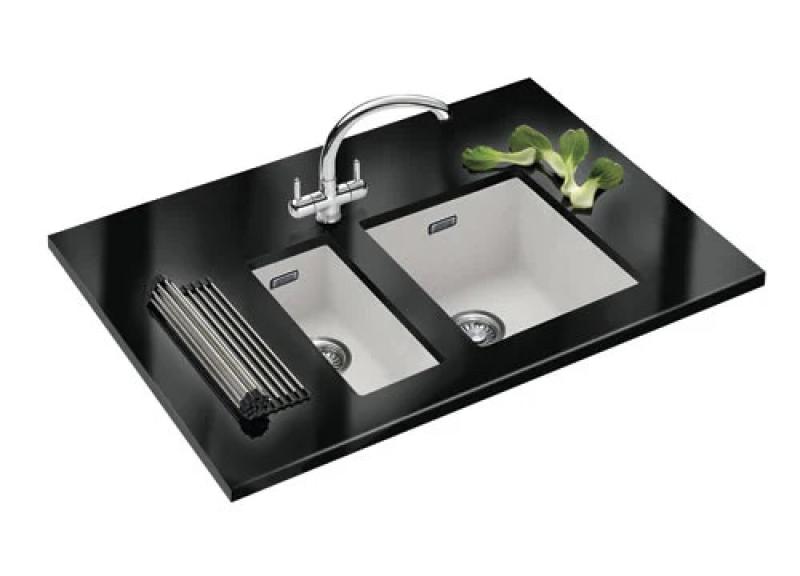 Franke Sirius 2 S2D 110.34 chiuvetă albă din plastic 34x41cm submontaj 125.0252.229