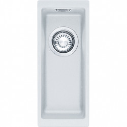 Franke Sirius 2 S2D 110.16 chiuvetă mică de plastic albă 16x41cm de sub blat 125.0252.233