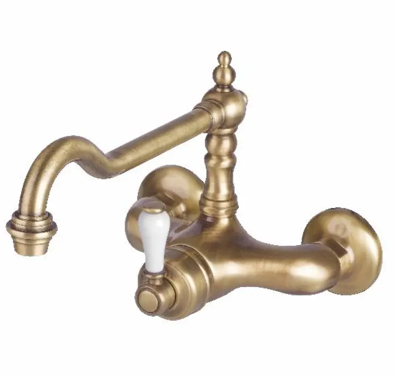 Robinet de bucătărie Nostalgic Hermitage R de perete Cromat 10.9021