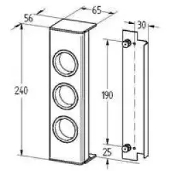 Blocul de energie ST3003 din oțel inoxidabil.