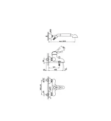 Cisal Arcana Royal Robinet de baie cu jet de mână Crom-Auriu AY00012074