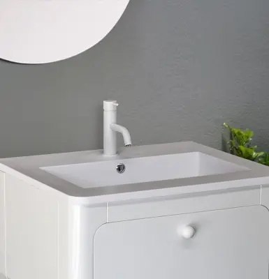 Waterevolution Flow robinet pentru chiuvetă alb mat T110BR