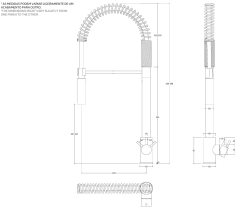 Waterevolution Flow Robinet de bucătărie semiprofesional cromat cu coloană și arc  T15701