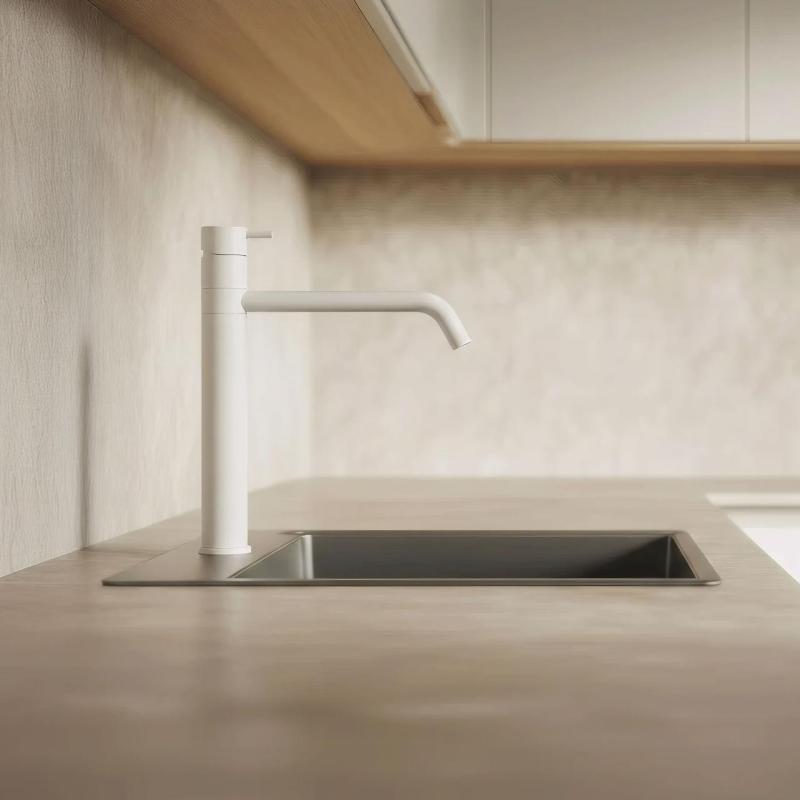 Waterevolution Flow Robinet de bucătărie alb mat T150BR