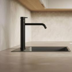 Waterevolution Flow Robinet de bucătărie negru mat T150PR