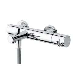 Waterevolution Flow termostat pentru baie cu set de duș manual, negru mat T130TPR