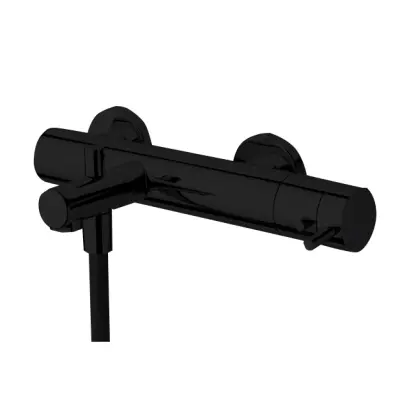Waterevolution Flow termostat pentru baie cu set de duș manual, negru mat T130TPR