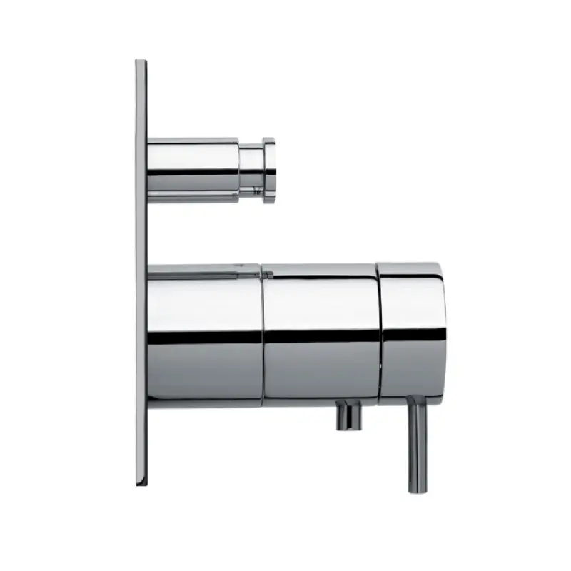 Waterevolution Flow termostatul de duș încorporat cu 2 ieșiri, culoare alb mat T132TBBR