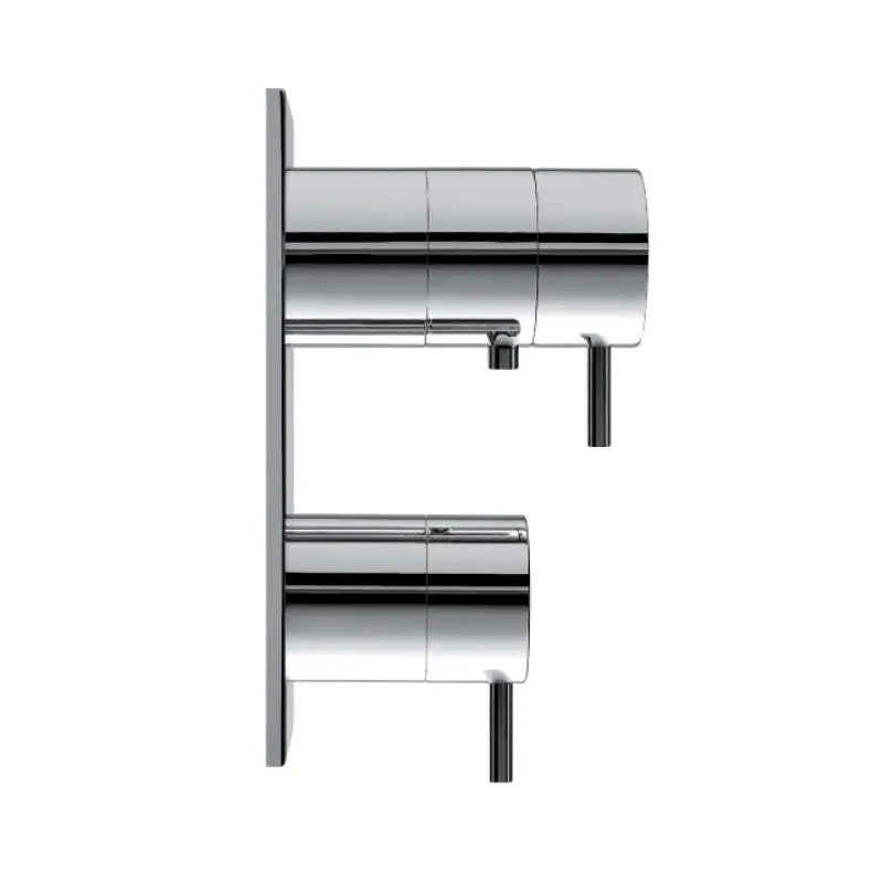 Waterevolution Flow termostat pentru duș încorporat cu 3 ieșiri, alb mat T136TBBR