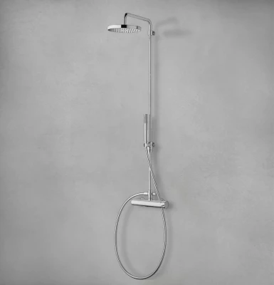 Combinatie de duș Waterevolution Flow cu termostat și duș de ploaie cromat T141T01