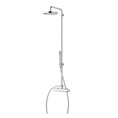 Combinatie de duș Waterevolution Flow cu termostat și duș de ploaie cromat T141T01