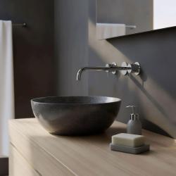 Waterevolution Flow 3-găuri robinet de chiuvetă incorporat crom cu gură de 25 cm 1208511212