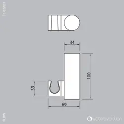 Setul de baie Waterevolution Flow, finisaj mat alb T1622BR