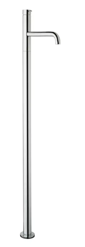 Robinetele de chiuvetă Waterrevolution Flow, în culoarea negru mat, montate pe suport