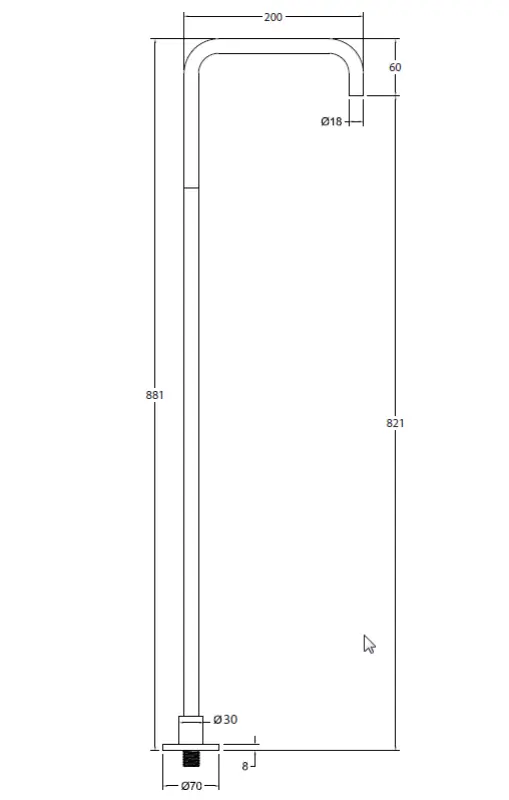 Waterevolution Flow Robinet pentru chiuvetă independentă Cu ieșire Mat Negru T1.676.PR