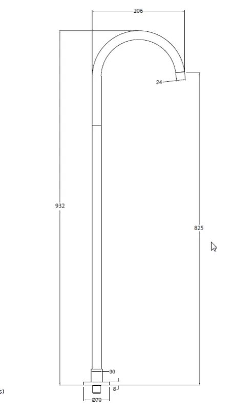Robinetele de baie Waterrevolution Flow cu gură de scurgere, culoare alb mat, montate pe suport, model T1677BR.