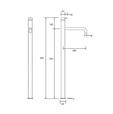 Robinetele de baie autonome Waterevolution Flow, finisaj mat alb T134BR