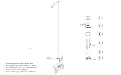 Revoluția apei Flow duș piscină coloană de duș doar apă rece inox periat T145IE