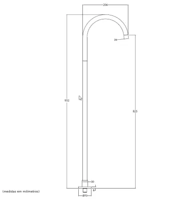 Evolutia apei Robinet de baie cu curgere în picioare, negru mat T1673PR