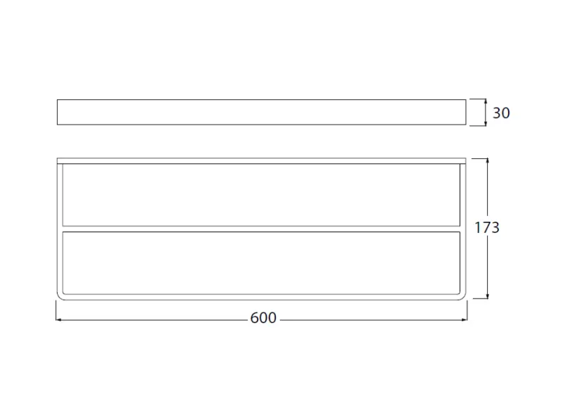 Suport dublu pentru prosop Waterevolution Deep, 60 cm, crom A212D01