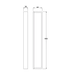Suportul vertical pentru prosoape Waterevolution Deep, cromat, 40cm, A21601