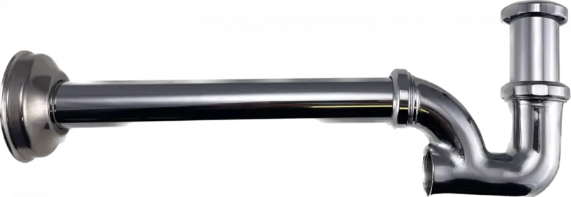 Sifonul clasic pentru chiuveta și sifonul pentru fântână din metal cromat PB Unix 1208676582.