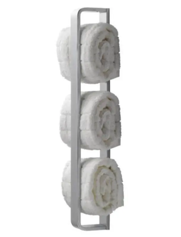 Suportul pentru prosop Waterevolution Deep Vertical de 40 cm, negru mat A216PR.