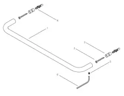 Suportul pentru prosop Waterevolution flow, cu o lungime de 35 cm, culoare negru mat A111PR.