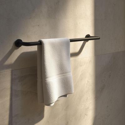 Suportul pentru prosop Waterevolution flow, cu o lungime de 35 cm, culoare negru mat A111PR.