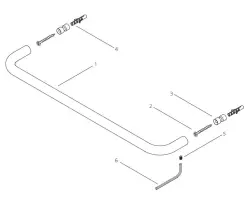 Suport pentru prosop Waterevolution flow, 60 cm, mat alb A112BR