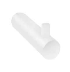 Ceasul de baie Waterevolution Flow, cu cârlig pentru prosoape, culoare alb mat, A150BR.