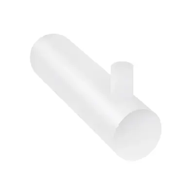 Ceasul de baie Waterevolution Flow, cu cârlig pentru prosoape, culoare alb mat, A150BR.
