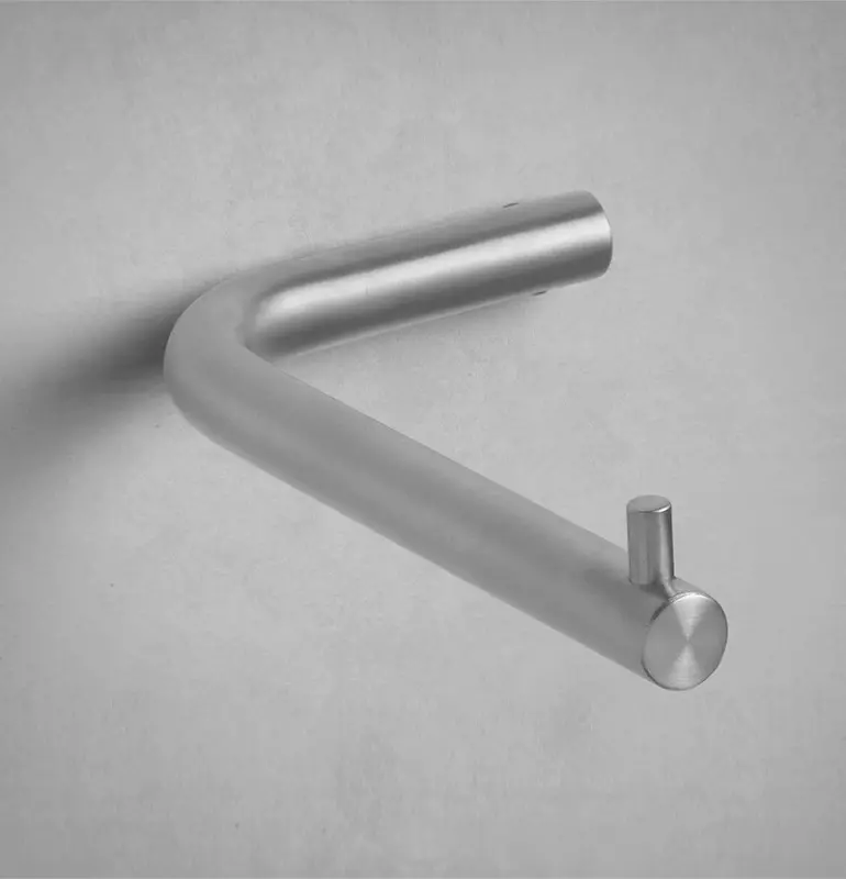 Suportul pentru rolele de hârtie igienică Waterevolution Flow fără capac complet din oțel inoxidabil A130IE.