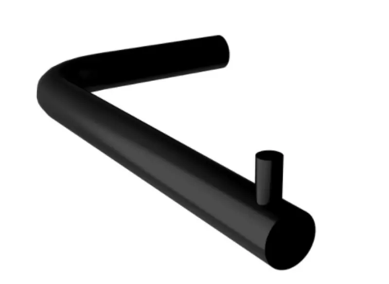 Suport pentru rolele de hârtie igienică Waterevolution Flow fără clapetă, negru mat, A130PR