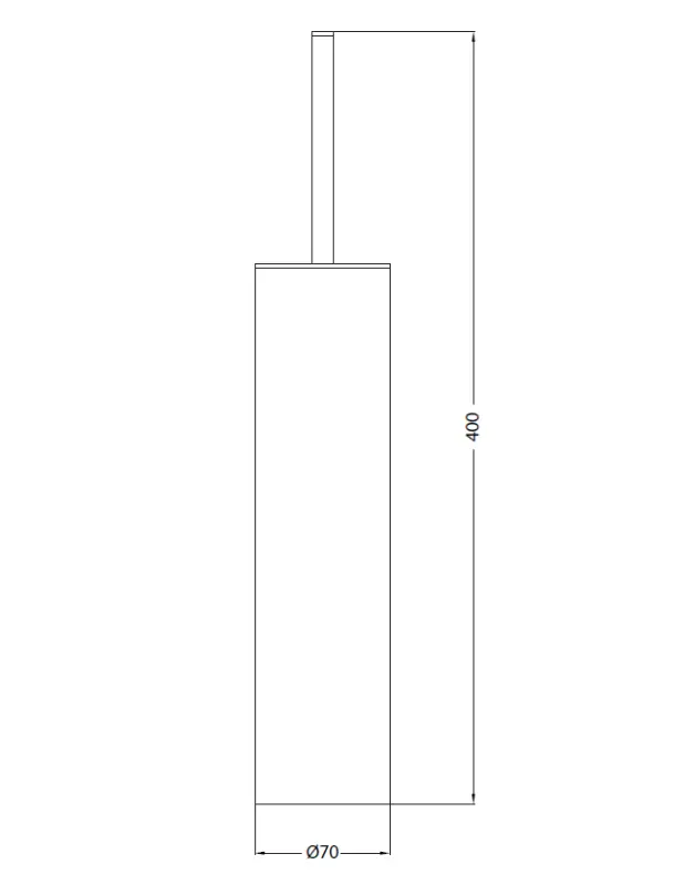 Waterevolution Set perii de toaletă Deep, verticale, din oțel inoxidabil A240IE