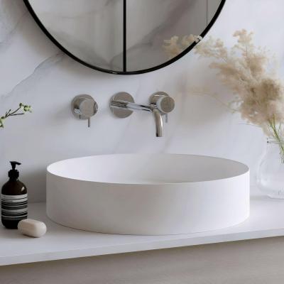 Ce este tradus în română: Robinet de baie încorporat Waterevolution Flow cu 3 găuri, cromat, cu tub de scurgere de 15 cm, T1163F01-15.