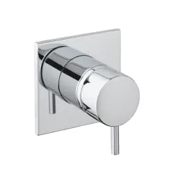 Waterevolution Flow încastrabil 3-way switch rozetă rotundă mată neagră T1483SPR